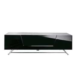 Rackhams Chromium TV-Stand with 1 Flap Black CRO2-1200CB-BLK - Black - thumbnail 4