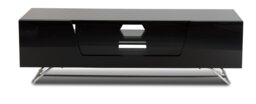 Rackhams Chromium TV-Stand with 1 Flap Black CRO2-1200CB-BLK - Black - thumbnail 1