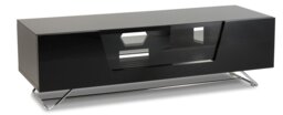Rackhams Chromium TV-Stand with 1 Flap Black CRO2-1200CB-BLK - Black - thumbnail 2