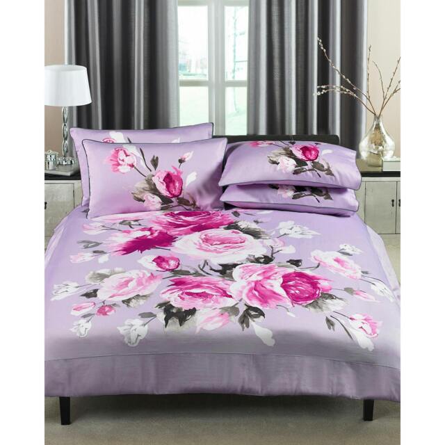 Rackhams Windsor Duvet Set - Heather - Super King - Heather - 100% Cotton - image 1