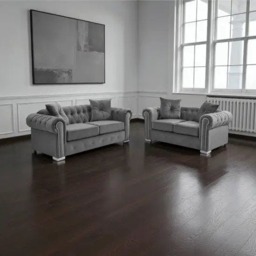 Rackhams Roma Chesterfield 3+2 Sofa Set - Pink - thumbnail 3