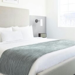Rackhams Dakota Silver Blanket/Throw - Silver - 140x180cm - thumbnail 5