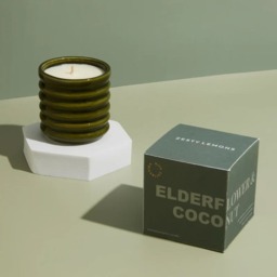Rackhams Zesty Lemons Contemporary Kiln Range - Candles - Small - Burgundy - Floral Botanics - thumbnail 4
