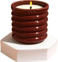 Rackhams Zesty Lemons Contemporary Kiln Range - Candles - Small - Burgundy - Floral Botanics - thumbnail 1