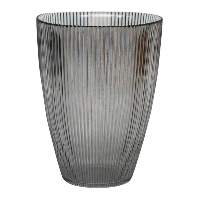 Rackhams Ribbed Tall Vase - Charcoal - image 1
