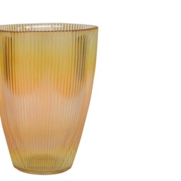 Rackhams Ribbed Tall Vase - Charcoal - thumbnail 4