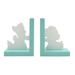 Rackhams Paw Patrol Skye and Chase Wooden Bookends Turquoise - Turquoise - Bookends - thumbnail 3