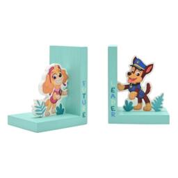 Rackhams Paw Patrol Skye and Chase Wooden Bookends Turquoise - Turquoise - Bookends - thumbnail 2