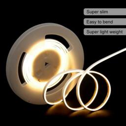 Rackhams 12V LED Neon Rope Light 3m, IP65 Waterproof Flex Tube, 3000K Warm White, Plug & Play with UK Power Adapter - thumbnail 2