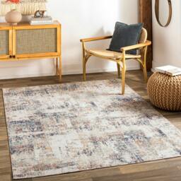 Rackhams Huntington Beach-Modern Cream Blue Red In- & Outdoor Rug - 120 x 170 cm - thumbnail 1