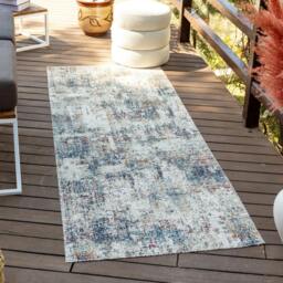 Rackhams Huntington Beach-Modern Cream Blue Red In- & Outdoor Rug - 120 x 170 cm - thumbnail 5