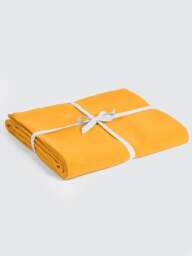 Rackhams GOTS Organic Cotton Yoga Blanket - Yellow - thumbnail 1