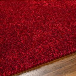 Rackhams Cloudy Shag-Solid Color Red Plush Soft Pile Rug - 120cm_diameter - thumbnail 4