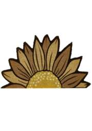 Rackhams Natural Sunflower Coir Doormat - 45x75 cm