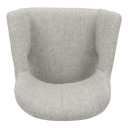 Rackhams Set of 2 Grey Linen Dining Chair with Metal Legs - thumbnail 4