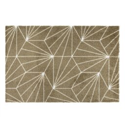 Rackhams Mega Mat Machine Washable Entrance Runner and Doormat Set, Brown Geo - thumbnail 2