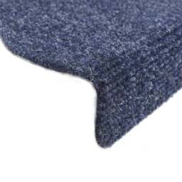 Rackhams Self-adhesive Stair Mats 10 pcs Blue 65x21x4 cm Needle Punch - thumbnail 6