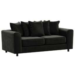 Rackhams Brooklyn Full Foam Plush Velvet 3 Seater - Pink - thumbnail 5