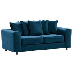 Rackhams Brooklyn Full Foam Plush Velvet 3 Seater - Pink - thumbnail 6