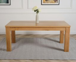 Rackhams Dakota Large Oak Dining Table with Washington Fabric Chairs - 8 chairs - Grey - thumbnail 6
