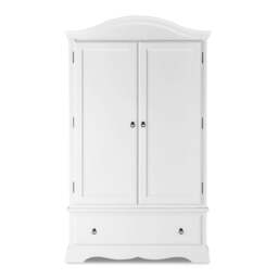 Rackhams Romance Double Wardrobe With Drawer. French 2 Door Wardrobe - Antique White (Grey tone) - thumbnail 6