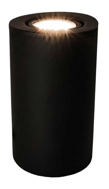 Rackhams Matt Black GU10 Floor or Table Lamp Uplighter with Tilt Capability - image 1