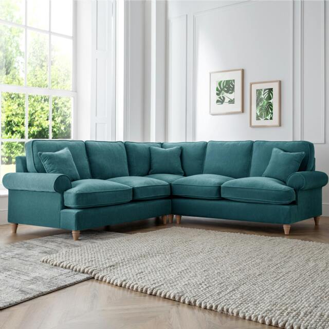 Rackhams The Bromfield Large Corner Sofa - Emerald - image 1