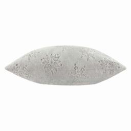 Rackhams Faux Fur Snowflake Cushion Cover - Grey - 50cm x 50cm - Grey - 100% Polyester - thumbnail 3