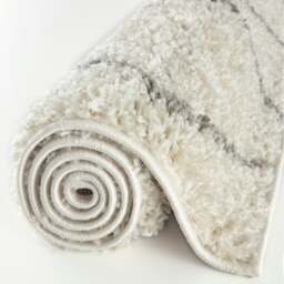 Rackhams Moroccan Ivory Grey Shaggy Rug - 800 - 140X200 cm - thumbnail 5