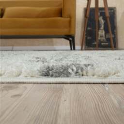 Rackhams Moroccan Ivory Grey Shaggy Rug - 800 - 140X200 cm - thumbnail 4