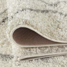 Rackhams Moroccan Ivory Grey Shaggy Rug - 800 - 140X200 cm - thumbnail 3