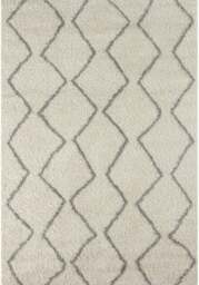 Rackhams Moroccan Ivory Grey Shaggy Rug - 800 - 140X200 cm - thumbnail 1