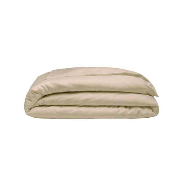 Rackhams 400 Thread Count Egyptian Cotton Oxford Duvet Cover - Cream - Double - Cream - 100% Egyptian Cotton - image 1