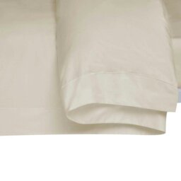 Rackhams 400 Thread Count Egyptian Cotton Oxford Duvet Cover - Cream - Double - Cream - 100% Egyptian Cotton - thumbnail 3
