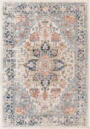 Rackhams Huntington Beach-Vintage Blue Beige Orange In- & Outdoor Rug - 80 x 220 cm - thumbnail 3