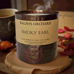 Rackhams Smoky Earl Scented Candle - Black 2-Wick - Black 2-Wick - thumbnail 3