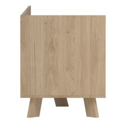 Rackhams Ikast TV-unit with 1 Door + 2 Drawers in Jackson Hickory and White - 1 - thumbnail 4