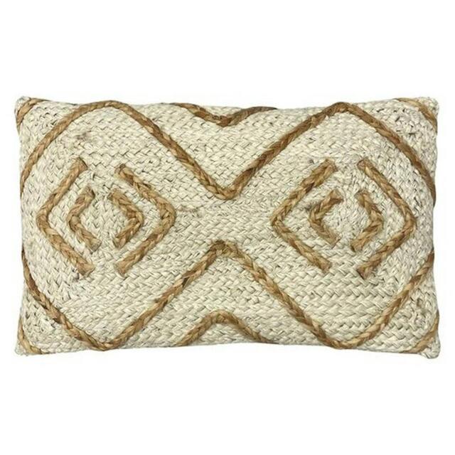 Rackhams Mynu Jute Braided Cushion Cover - Natural - One Size - Natural - 100% Jute - image 1