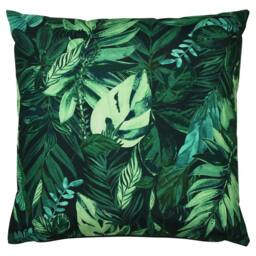 Rackhams Psychedelic Jungle Print Outdoor Cushion Cover - Green - 43cm x 43cm - Green - 100% Polyester
