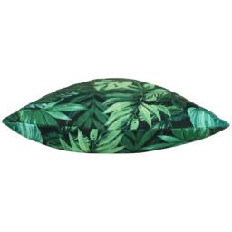 Rackhams Psychedelic Jungle Print Outdoor Cushion Cover - Green - 43cm x 43cm - Green - 100% Polyester - thumbnail 3