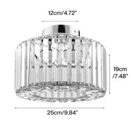 Rackhams Crystal Ceiling Light Modern Chandelier Bedroom Hallway Pendant Lamp E27 - thumbnail 3