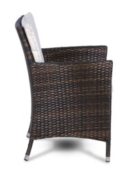 Rackhams Savannah Outdoor Rattan Garden Dining Chair - 1 - Brown - thumbnail 5