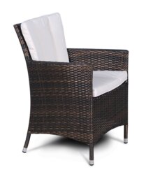 Rackhams Savannah Outdoor Rattan Garden Dining Chair - 1 - Brown - thumbnail 3