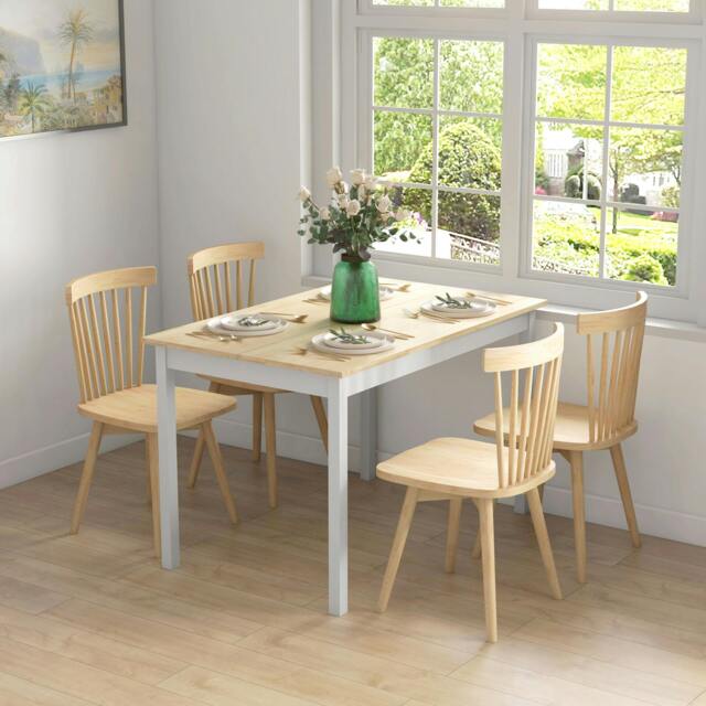 Rackhams Dining Table Farmhouse Kitchen Table w/ Wood Frame for Dining Room - image 1