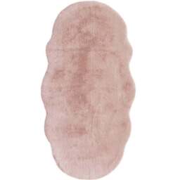 Rackhams Luxury Pink Faux Fur Rug - 70X90 cm - thumbnail 6