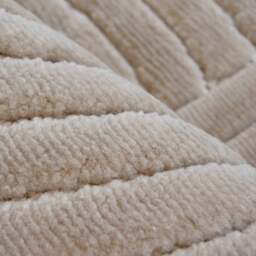 Rackhams Knot Beige Rug – Textured Striped Design - 160X230 cm - thumbnail 2