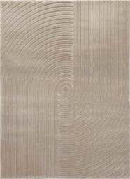 Rackhams Knot Beige Rug – Textured Striped Design - 160X230 cm - thumbnail 1