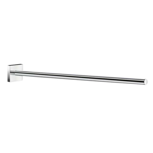 "Rackhams Polished Chrome Fixed Towel Rail 43cm/16.9"" Wall Mounted with Concealed Screws Bathroom Towel Holder"