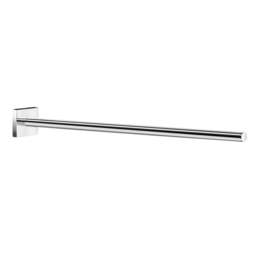 "Rackhams Polished Chrome Fixed Towel Rail 43cm/16.9"" Wall Mounted with Concealed Screws Bathroom Towel Holder"