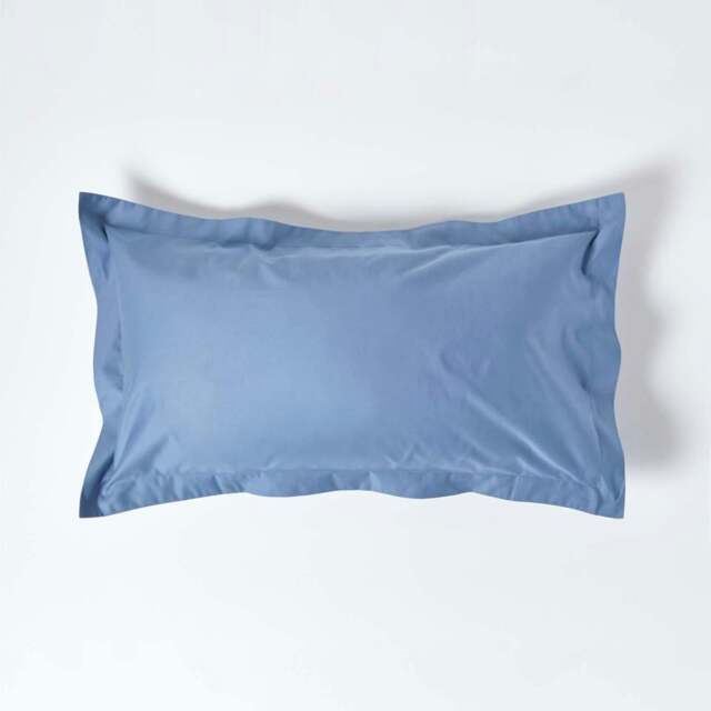 Rackhams Premium 1000 TC Egyptian Cotton Sateen Weave Oxford Pillowcase, King Size - Air Force Blue - image 1